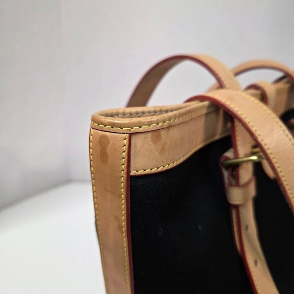 Dooney & Bourke Cabriolet Canvas and Leather Bucket Bag Vintage - Picture 16 of 16